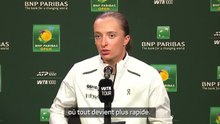 Indian Wells - Swiatek : "Je ne sais pas si nous serions capables de conserver la qualité de jeu sur cinq sets"