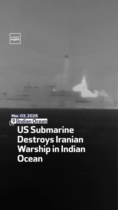 US Submarine Destroys Iranian Warship in Indian Ocean