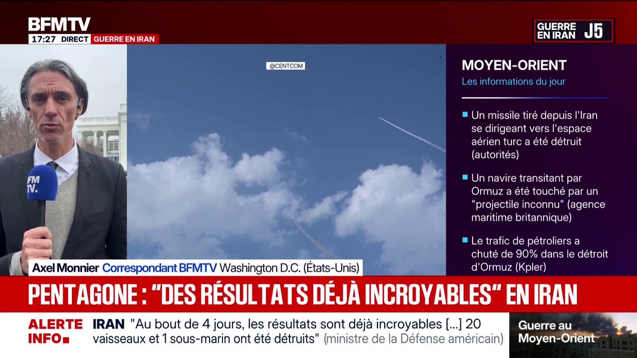 Guerre au Moyen-Orient: le secrétaire à la défense américain évoque des "résultats historiques" après quatre jours de guerre