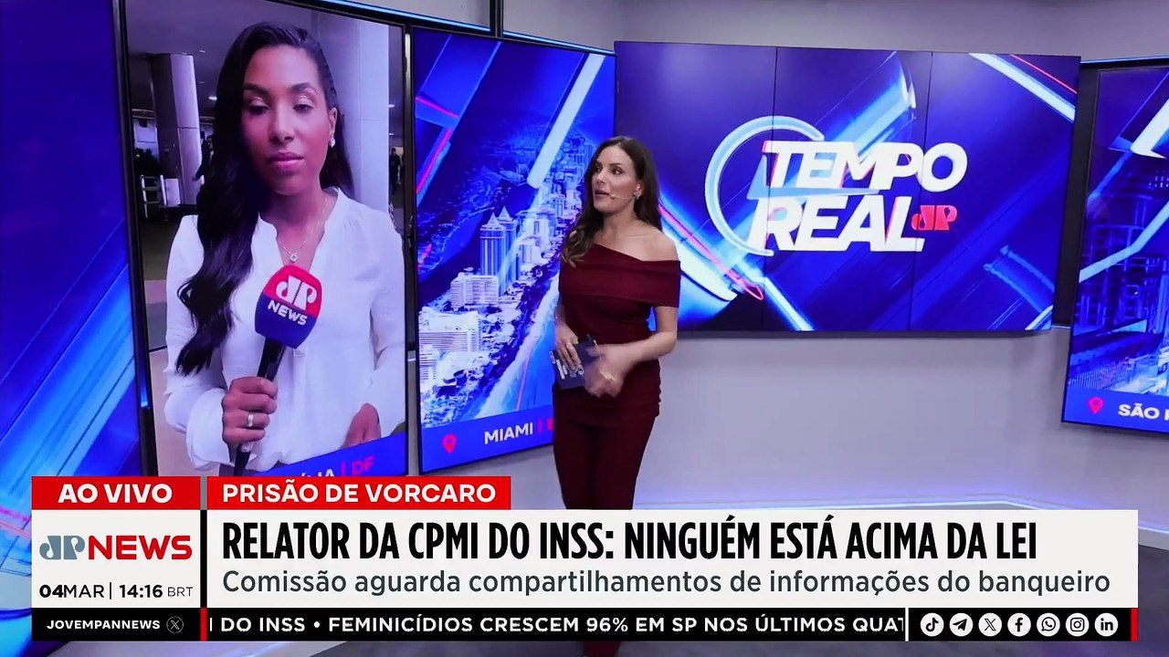 “Ninguém está acima da lei”, diz relator do CPMI do INSS sobre prisão de Daniel Vorcaro | TEMPO REAL