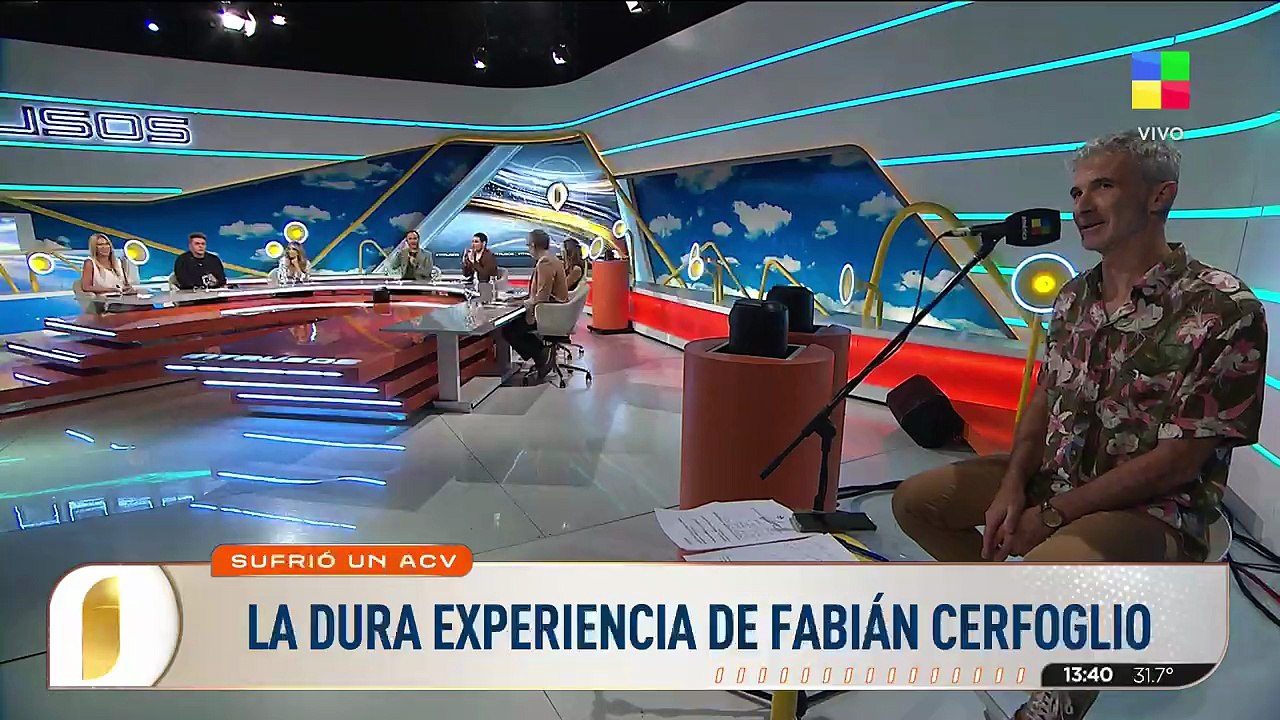 El duro relato del locutor de Intrusos, Fabián Cerfoglio, sobre los dos ACV que sufrió: "Cambió mi vida"