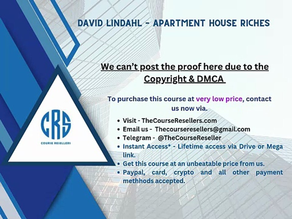 Thecourseresellers.com - David Lindahl – Apartment House Riches