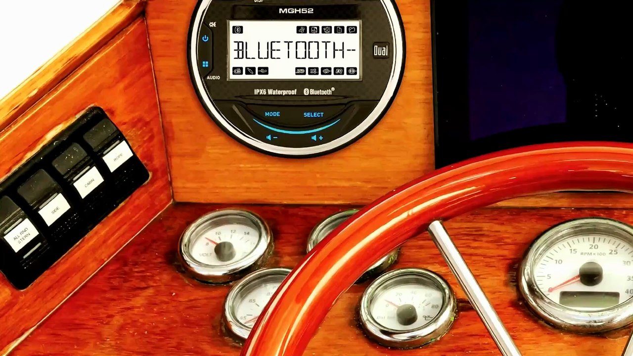Dual Electronics MXPGH52 Marine Radio Review: Bluetooth Gauge Hole Media Receiver