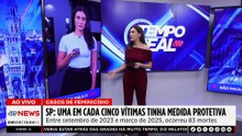 SP: Uma em cada cinco vítimas de feminicídio tinha medida protetiva | TEMPO REAL
