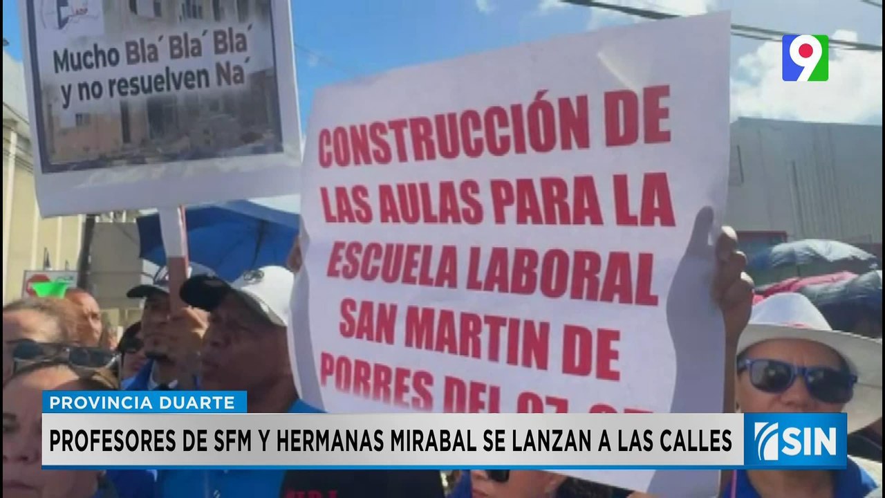 Protestas de profesores deja sin docencia en SFM | Primera Emisión SIN