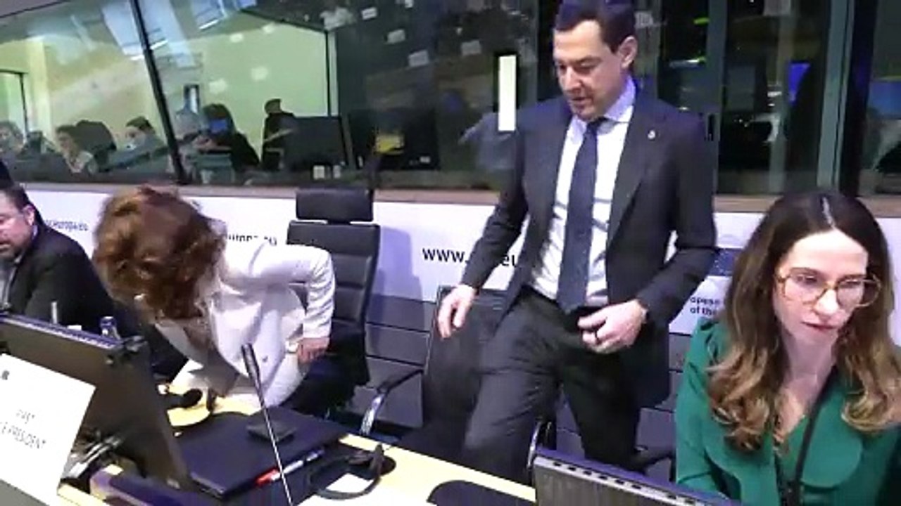 Moreno reclama en Bruselas ayudas para la reactivación económica de Andalucía tras el temporal