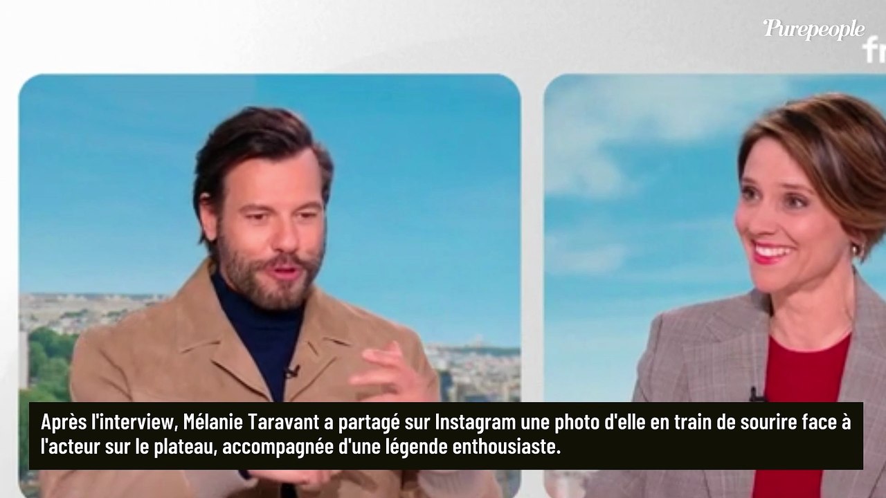Mélanie Taravant en admiration au côté de cet acteur qui vient d’être césarisé : photo sur le plateau du JT de France 2