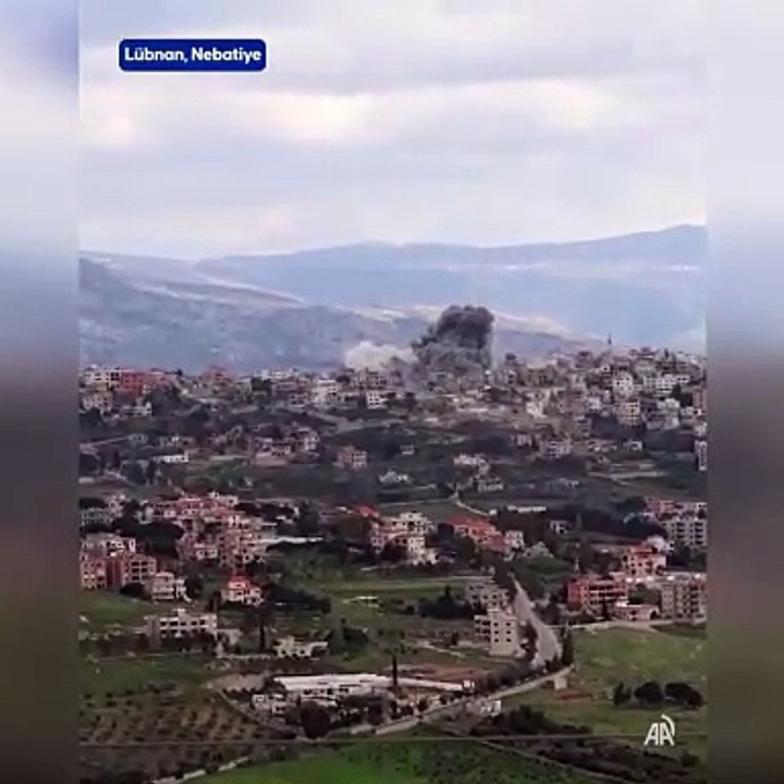İsrail ordusunun Lübnan sınırındaki Hıyam bölgesini işgal etme hedefiyle sürdürdüğü saldırılar görüntülendi