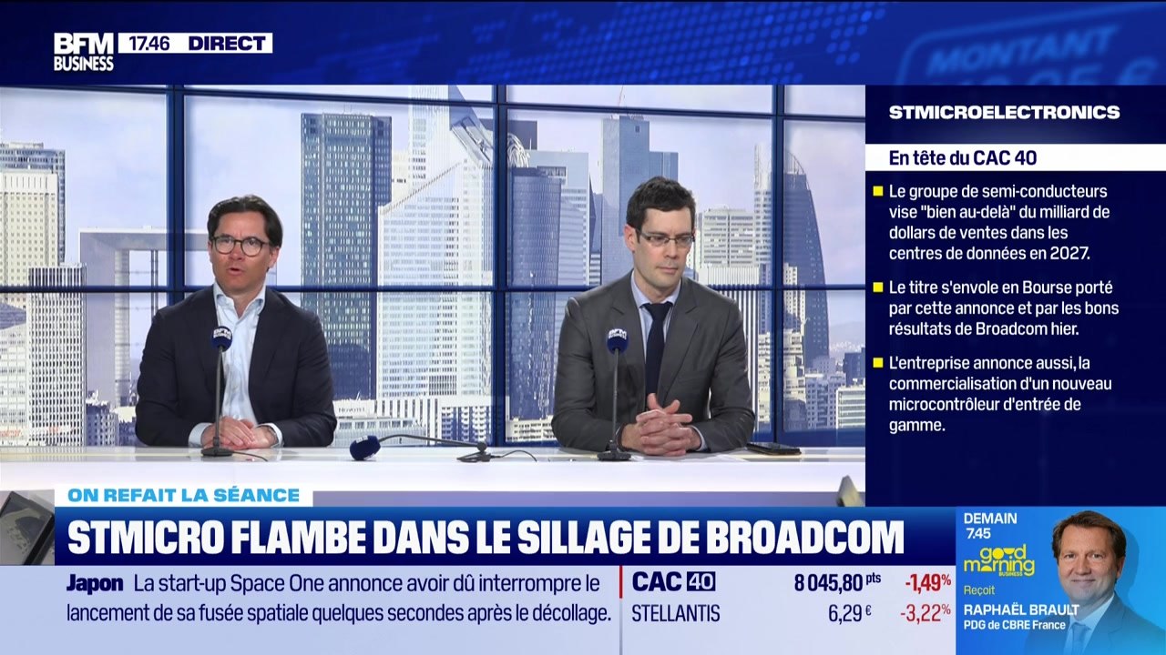 On refait la séance : "STMicroelectronics porté par les résultats de Broadcom" - 05/03