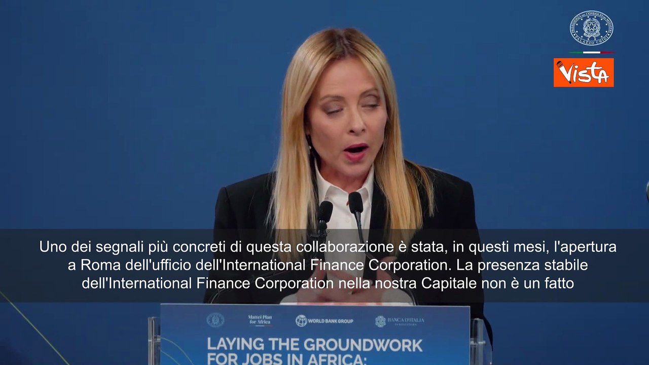 Piano Mattei, Meloni: L'Italia vuole essere hub europeo per investimenti in Africa