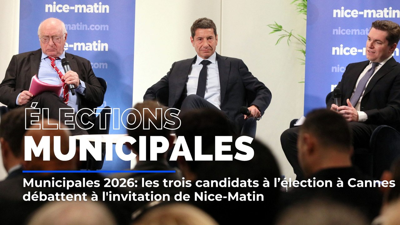 Municipales 2026: les trois candidats à l’élection à Cannes débattent à l'invitation de Nice-Matin