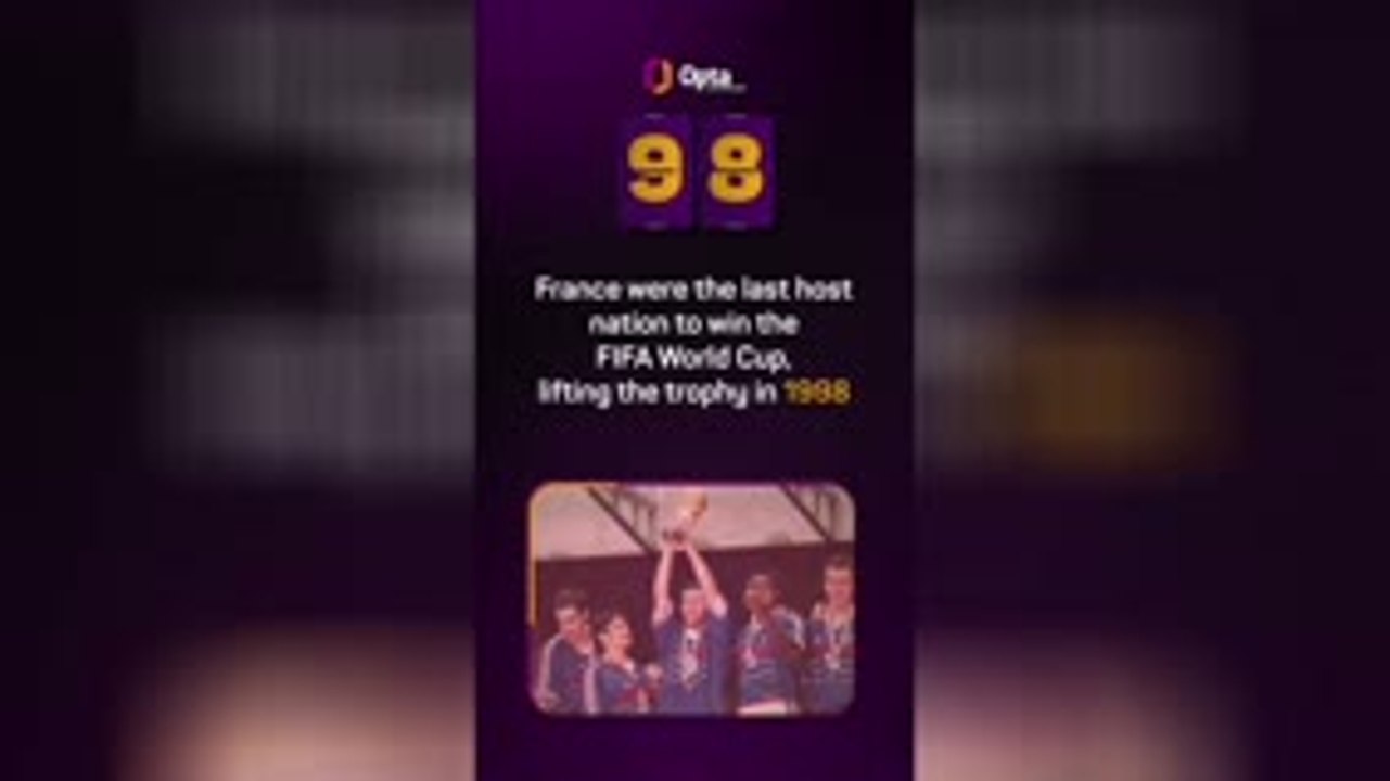 Opta's World Cup countdown - 98 days to go