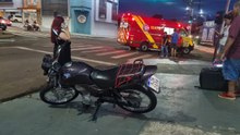 Colisão entre duas motos deixa homem ferido na Rua Cuiabá