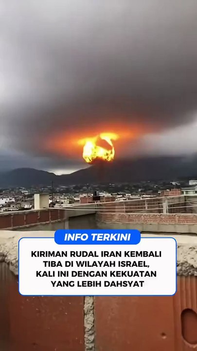 Iran kembali mengirimkan paket RuD47 ke wilayah Israel, kali ini kekuatannya lebih dahsyat. #perang