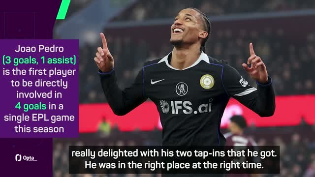 Rosenior hails Joao Pedro heroics in big Chelsea win