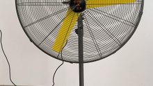 Mingletec height adjustable 36 inch BLDC industrial fan #mingletec #exhaustfan #ventilation #fullmetal #factory