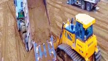 Watch this powerful bulldozer take on extreme river sand dredging! Heavy equipment operators show incredible skill while moving massive amounts of sand in deep water. Satisfying construction action and real heavy machinery at work. If you love heavy equip