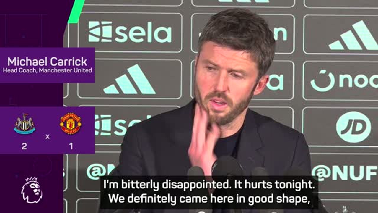 Carrick 'hurt' by Man United's last-minute defeat at Newcastle