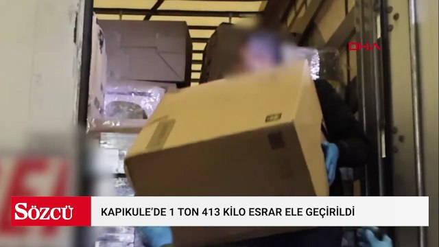 Kapıkule Gümrük Kapısı'nda 1 ton 413 kilo esrar ele geçirildi