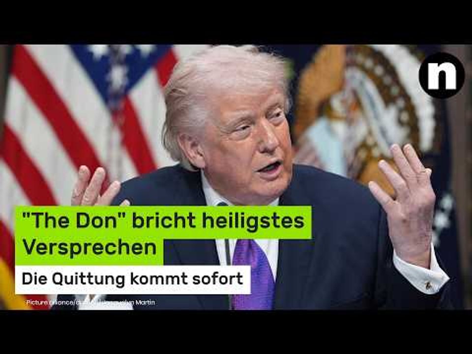 Donald Trump im freien Fall: 'The Don' bricht heiligstes Versprechen - die Quittung kommt sofort