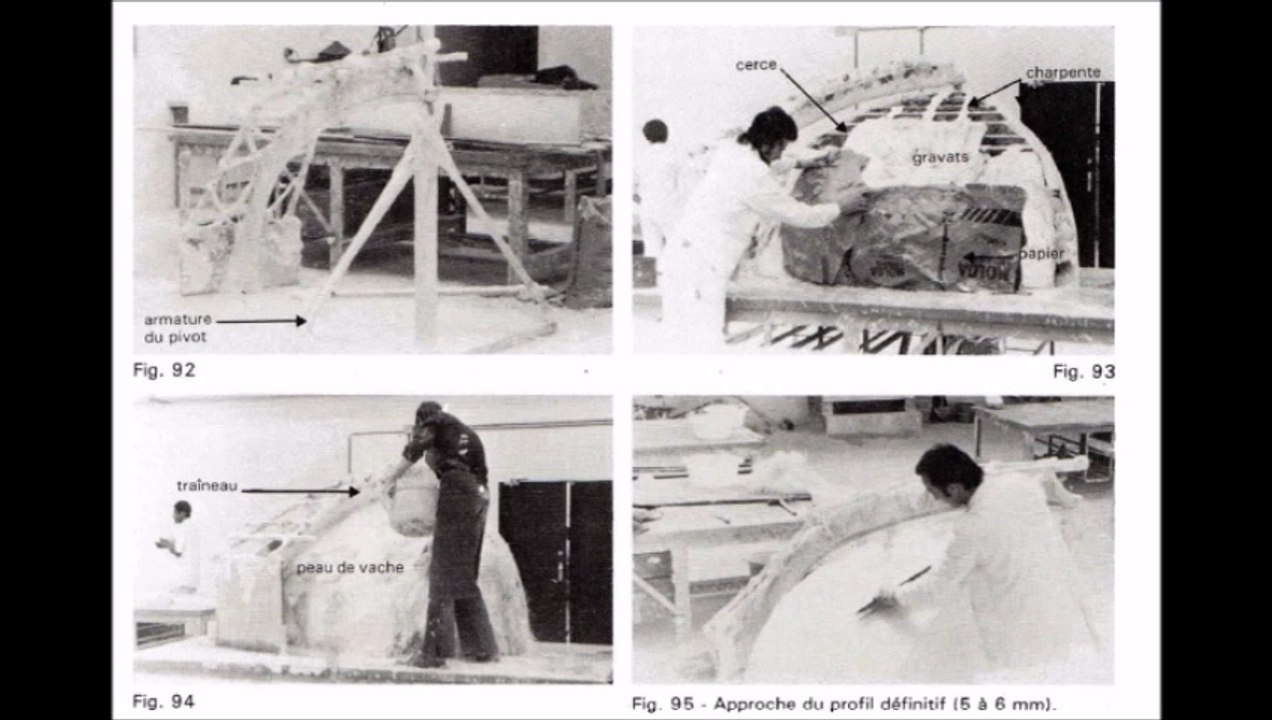 Staff (fabrication, pose). Progression composée de 249 dessins et photos.