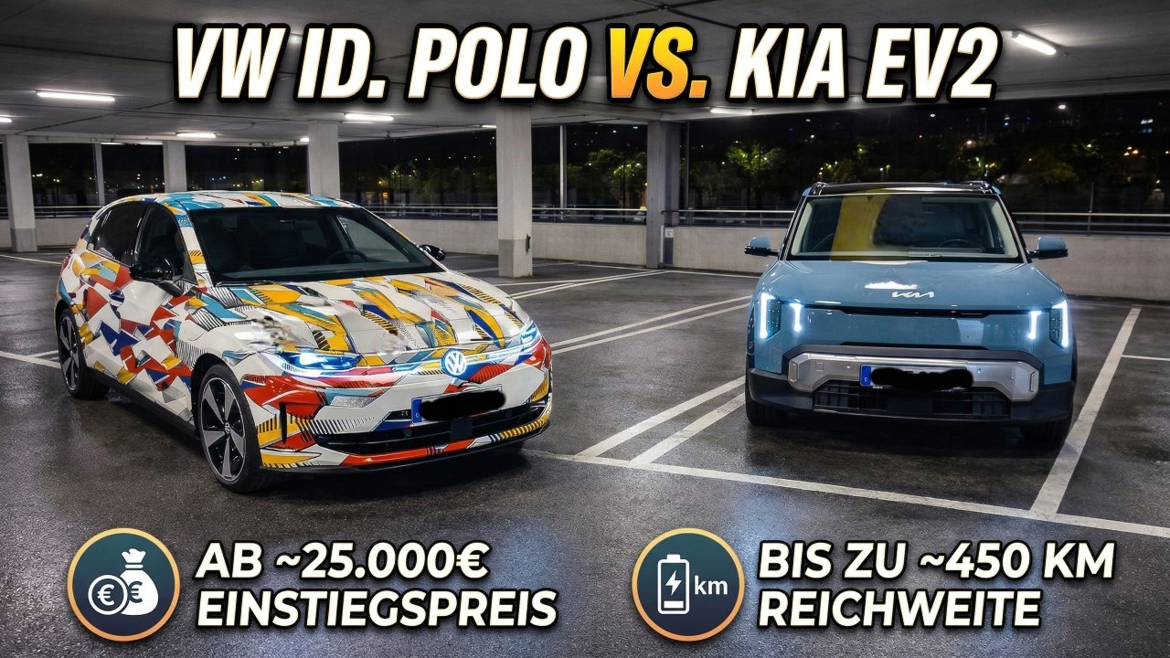 VW ID. Polo vs. Kia EV2 – Wer gewinnt den neuen E-Citycar-Fight?