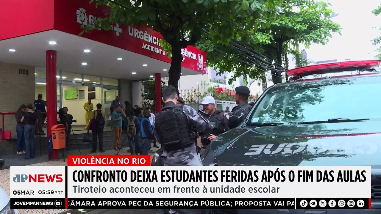 Tiroteio deixa três estudantes feridas em escola na Zona Oeste do RJ