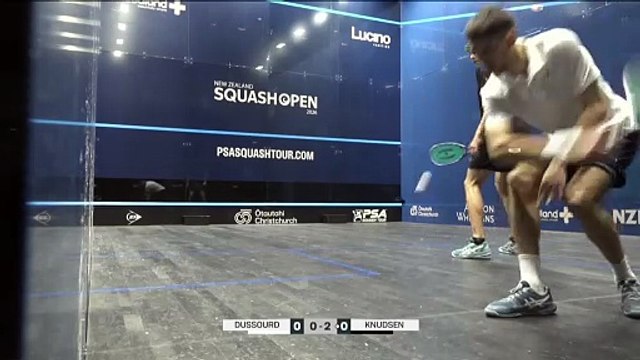 Dussourd - Knudsen ou Lau - New Zealand Squash Open - 2eme tour (hommes)
