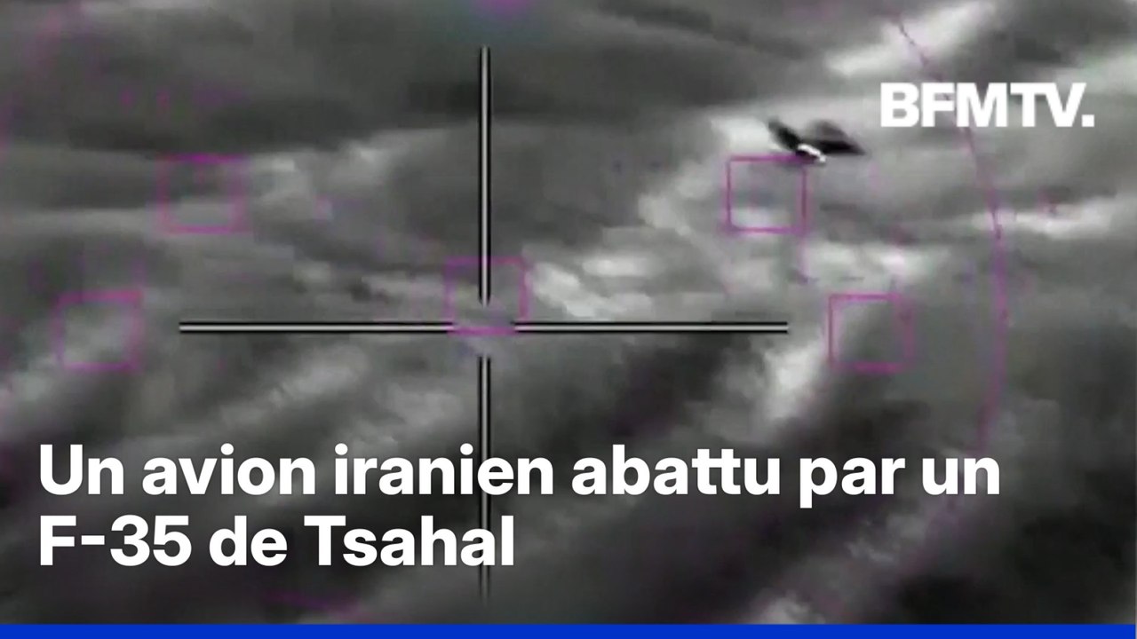 Guerre au Moyen-Orient: Les images d'un avion iranien abattu par un F-35 de Tsahal
