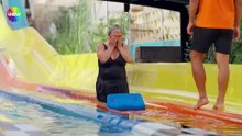 Safiye Soyman otel misafirlerini ve ekibi aqua parka götürdü ¦ Dünya Güzellerim Tatilde 2. Bölüm