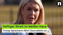 Karoline Leavitt: Heftiger Streit im Weißen Haus - Trump-Sprecherin fährt Journalistin an