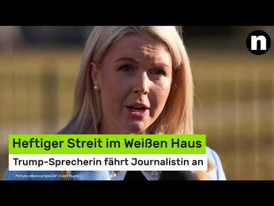 Karoline Leavitt: Heftiger Streit im Weißen Haus - Trump-Sprecherin fährt Journalistin an