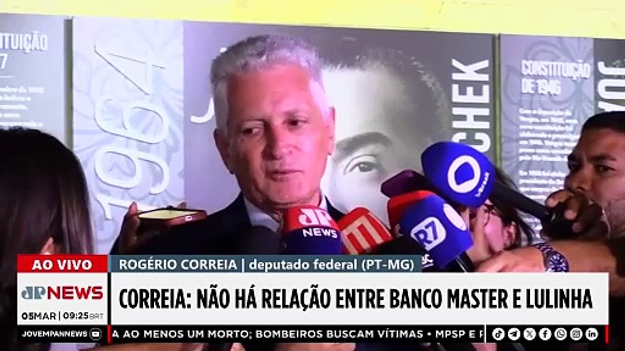 Correia sobre Lulinha: “Tinha algum dinheiro do Banco Master? Nenhum”; Trindade e Mehero comentam