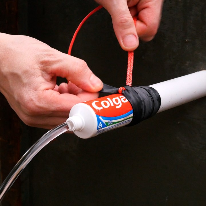 Old Toothpaste Becomes A Pipe Repair Hack 😮✨