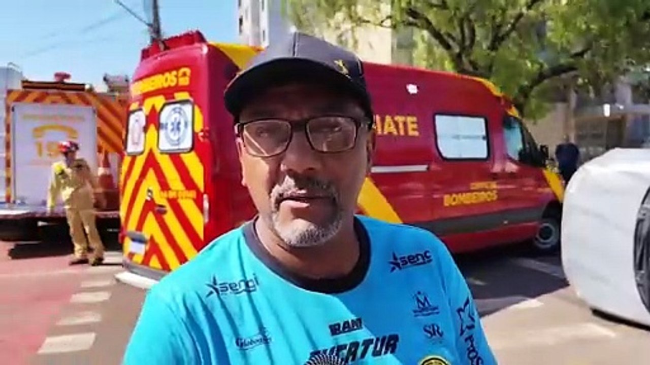 "Me deparei com esse senhor invadindo a preferencial", relata motorista de caminhão envolvido em acidente