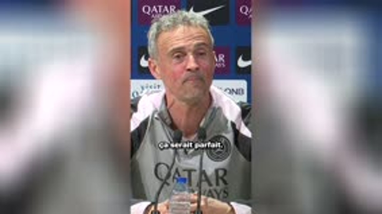 PSG - Fini ? Pas fini ? Luis Enrique tente de partir de la conférence de presse par 2 fois !