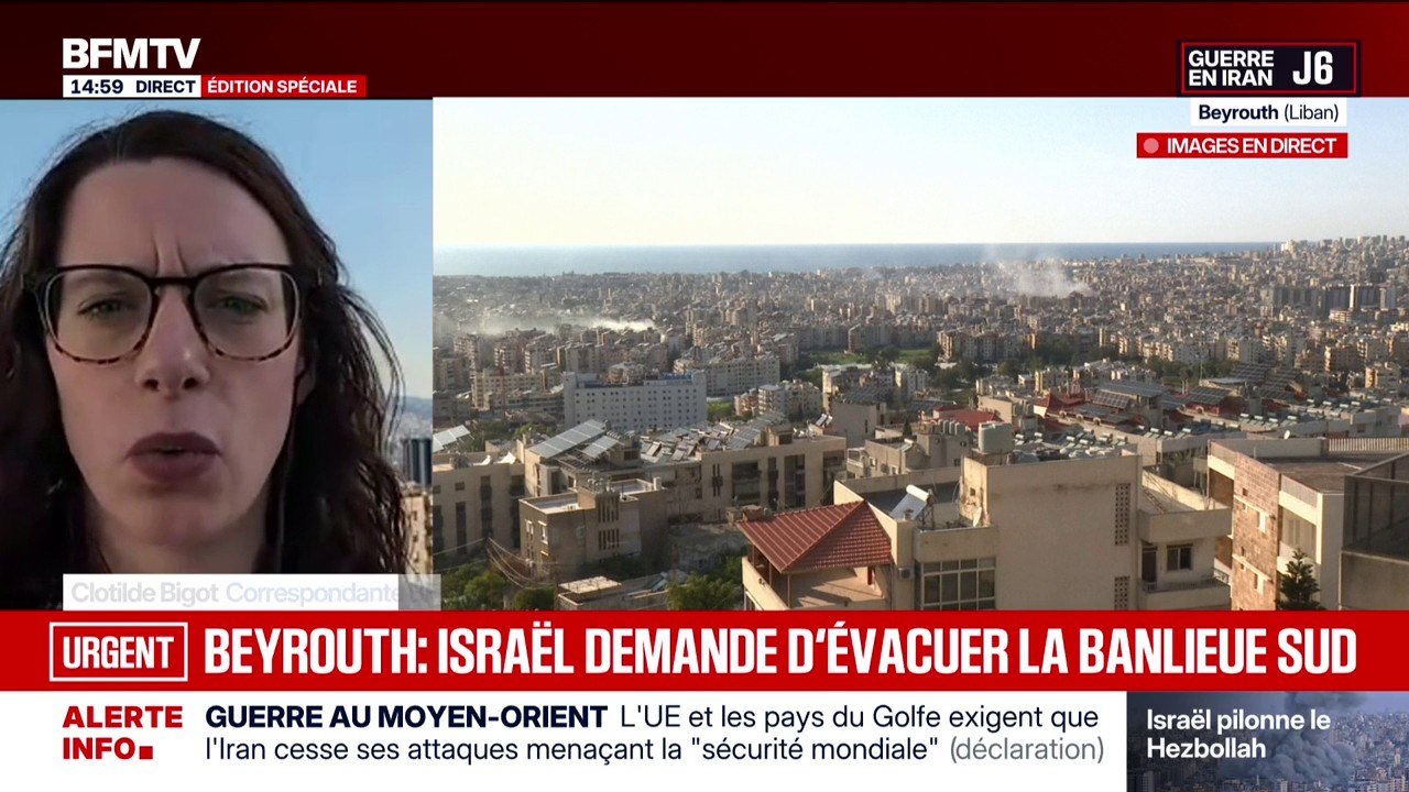 Guerre au Moyen-Orient: des bombardements imminents dans la banlieue sud de Beyrouth