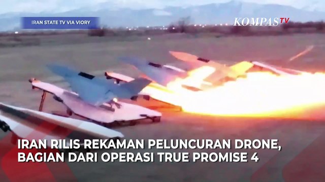 Terbaru! Detik-Detik Iran Luncurkan Drone Targetkan Instalasi Radar Israel