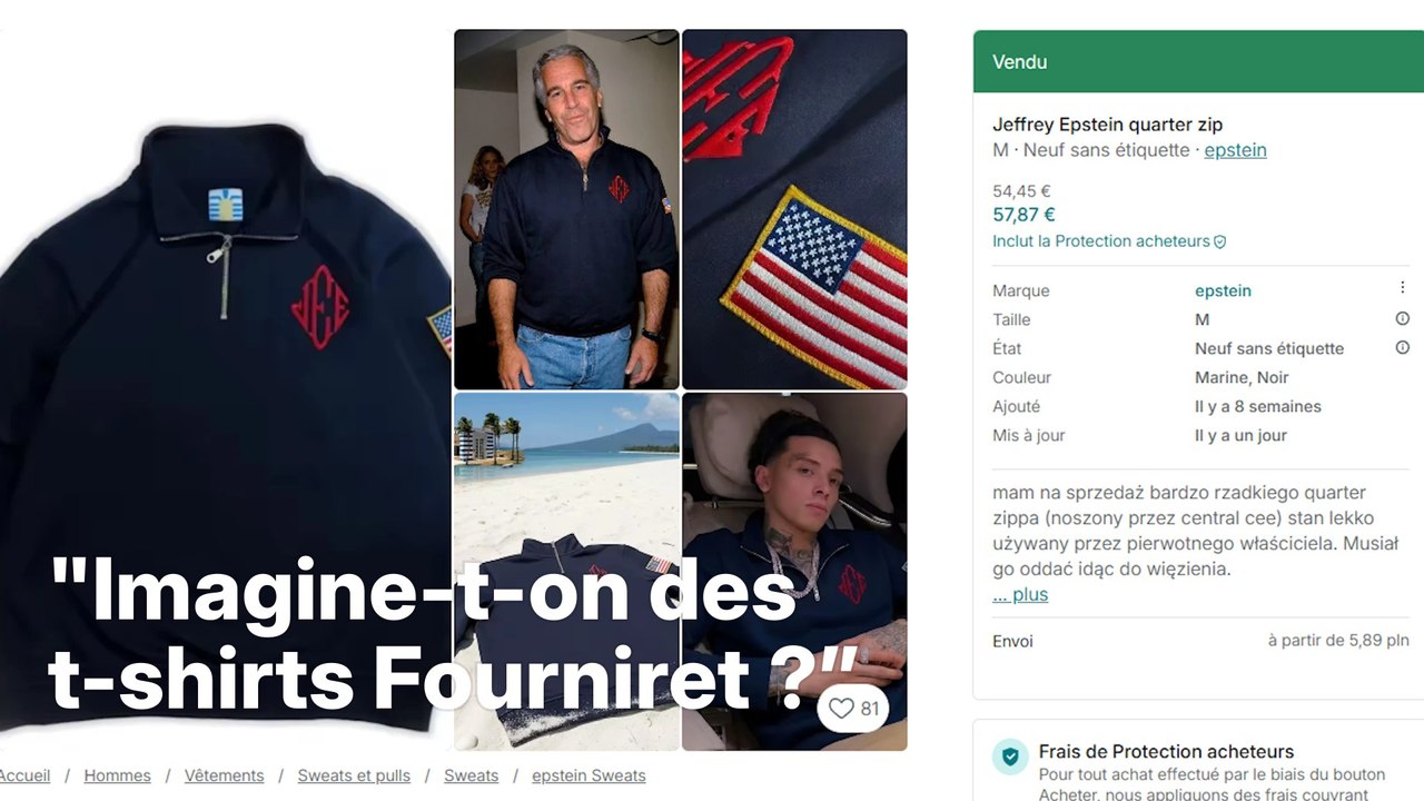 Des vêtements associés à Jeffrey Epstein vendus sur internet