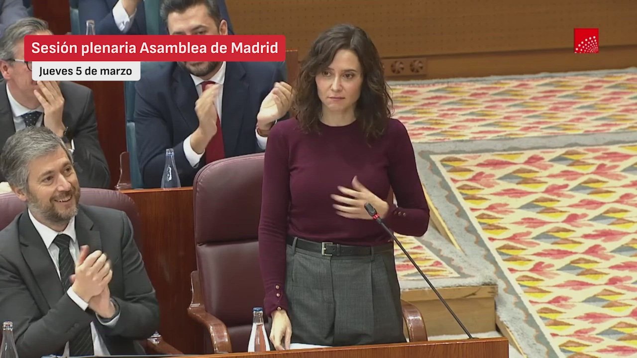 Máxima tensión entre Ayuso y Bergerot tras su peor bronca en la Asamblea de Madrid