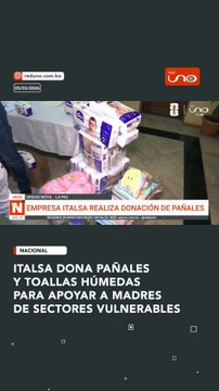 ITALSA DONA PAÑALES Y TOALLAS HÚMEDAS PARA APOYAR A MADRES DE SECTORES VULNERABLES