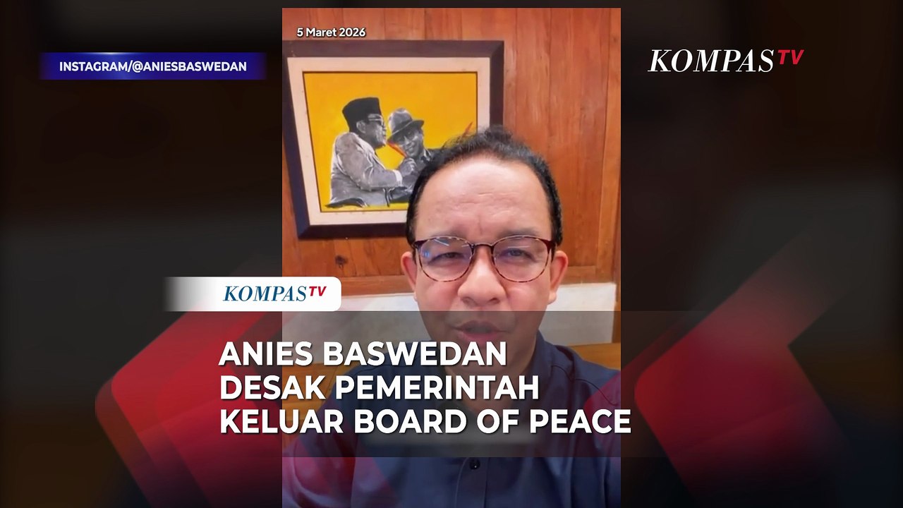 Anies Baswedan: Keluar dari Board of Peace Bukan Tindakan Antiperdamaian