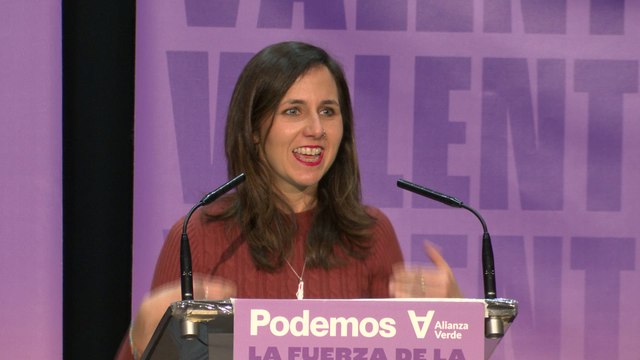 Belarra avisa de que la certeza que ofrece el PP es la de demoler los servicios públicos
