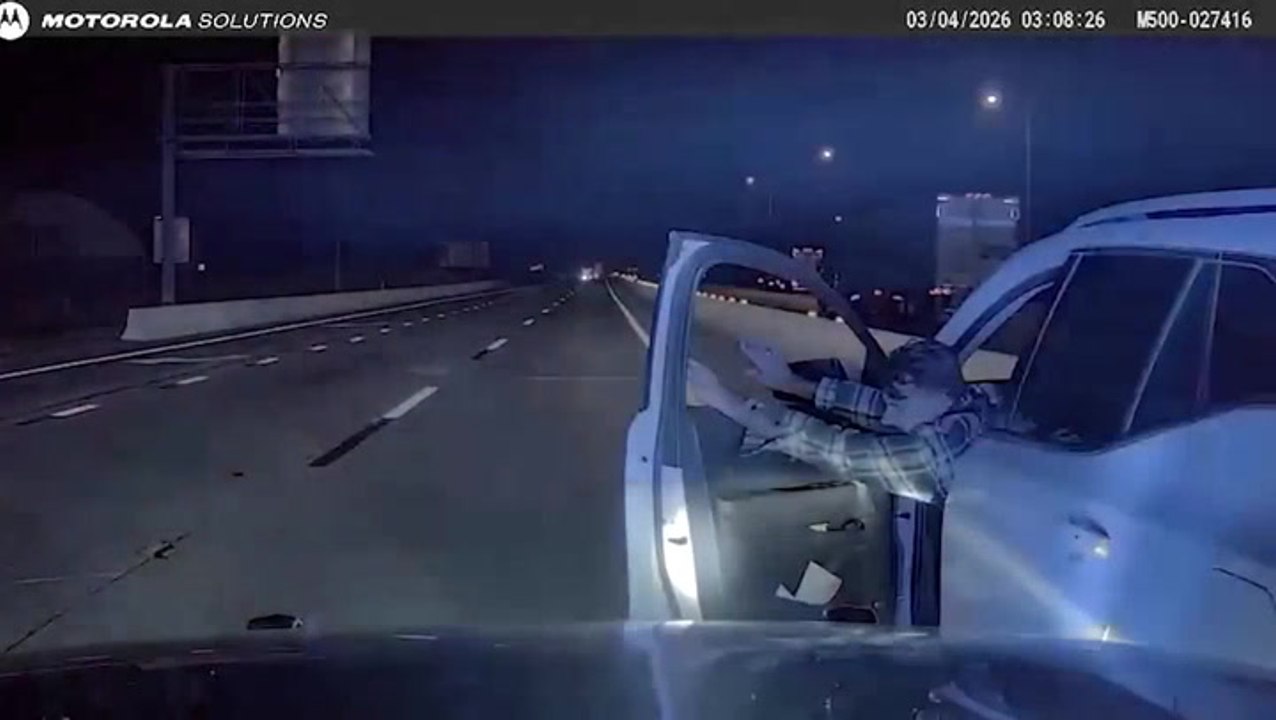 Drunk wrong-way driver narrowly avoids semi truck while fleeing from cops