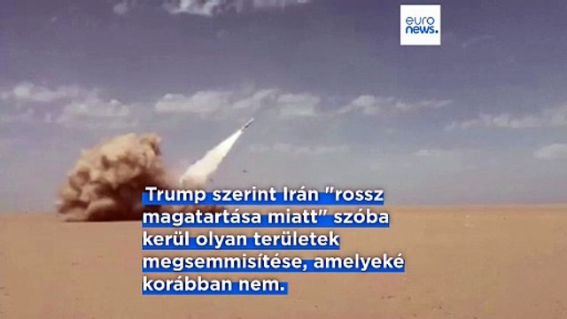 Az amerikai elnök közölte, hogy szombaton nagyon súlyos támadás éri Iránt