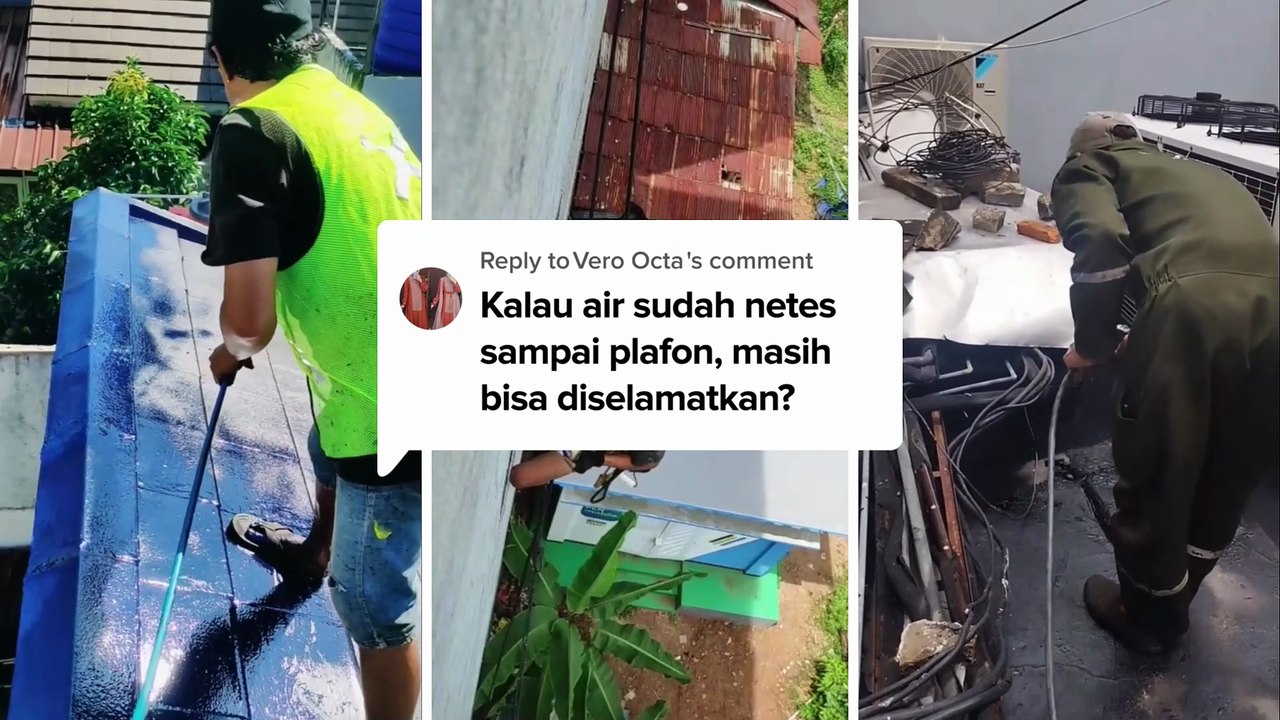 Kalau Airnya Sudah Netes Sampai Plafon Masih Bisa DiSelamatkan | Jasa Waterproofing Dak Beton