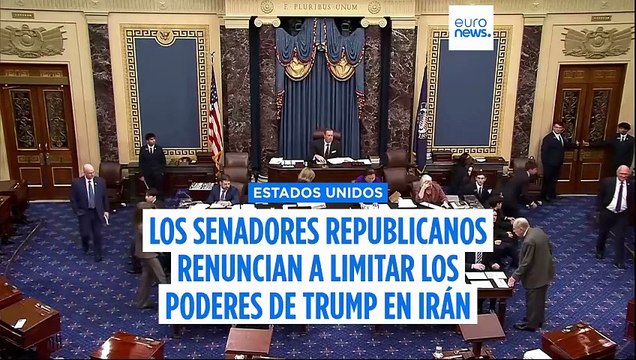 Los republicanos frenan en el Senado una ley para limitar los poderes de Trump en su guerra contra Irán