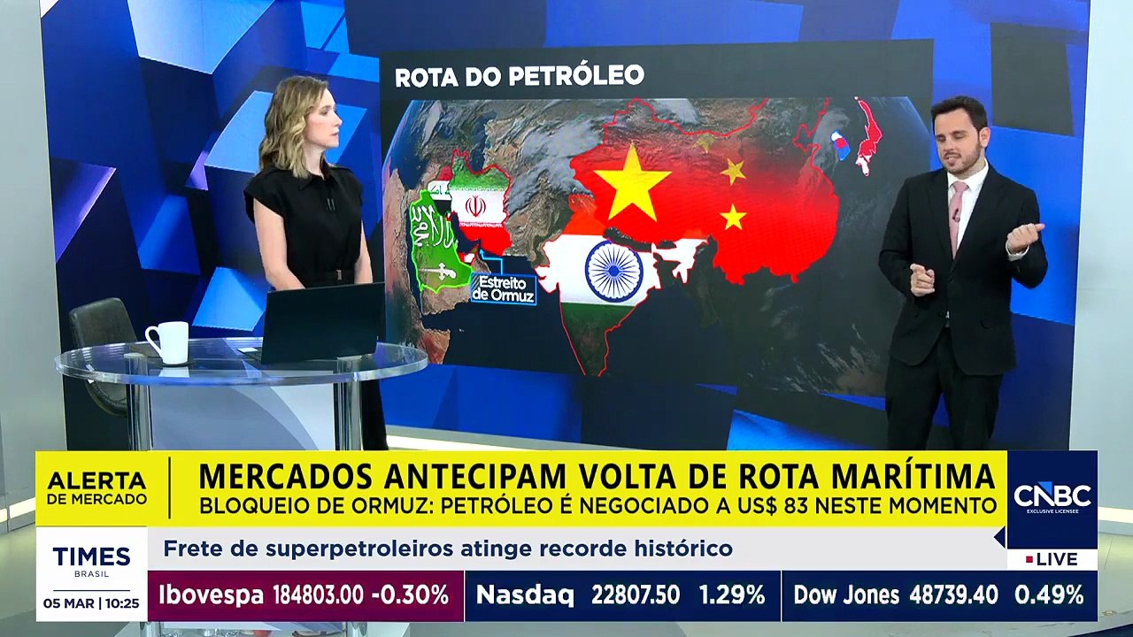 Como está o preço do petróleo agora com bloqueio no Estreito de Ormuz; mercado teme impacto global