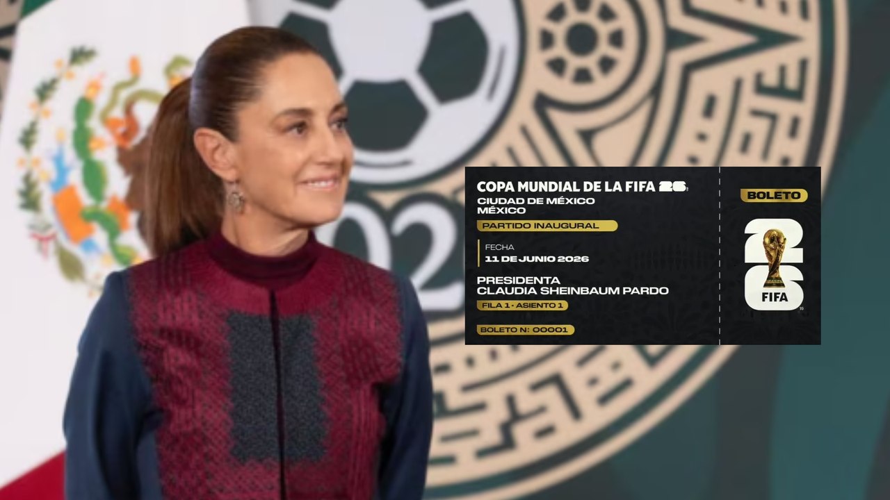 Claudia Sheinbaum presenta los lineamientos del sorteo de su boleto para la inauguración del Mundial 2026