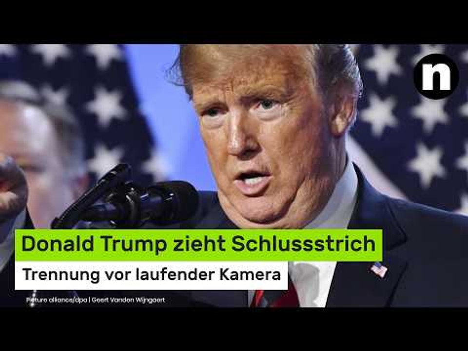 Donald Trump zieht Schlussstrich: 'The Don' vollzieht überraschende Trennung vor laufender Kamera